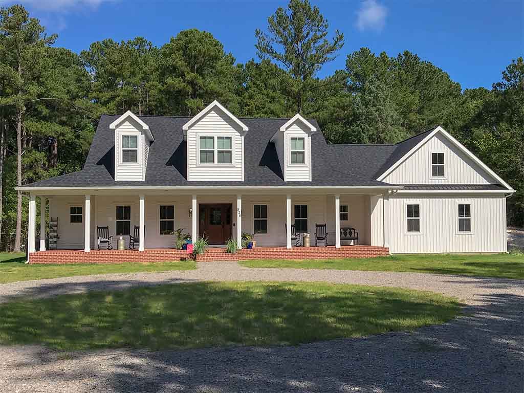 Photo Gallery Aw Homes Full Service Home Builders Pinebluff Nc Custom Home Farm House Style V Nc